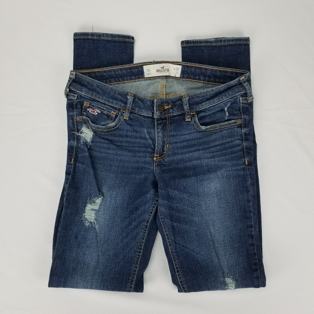 Hollister Super Skinny Denim Ripped Jeans Size 7R